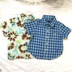 babyGAP⭐︎80cm シャツ 半袖 2枚  まとめ アロハ チェック