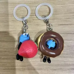 パペットスンスン めじるしアクセサリー いちご ドーナツ　2点　セット　ガチャ