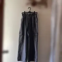 ワールド　デニムパンツ L ウエストゴムあり
