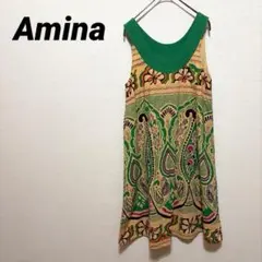 アミナ　Amina ノースリーブチュニック　ワンピース　インド製 エスニックのサムネイル