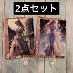 【SALE】ブックカバー　文庫本カバー　お薬手帳カバー　レディ＆ハイヒール柄