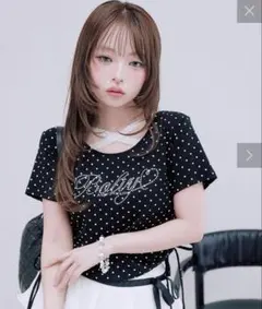 OLIVE des OLIVE 胸クロスドロストTシャツのサムネイル