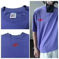 ナイキUSA製ヴィンテージFLIGHT刺繍TシャツMシングルNIKE