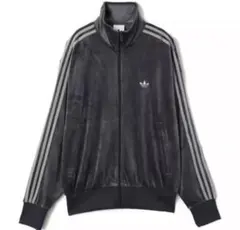 adidas originals ベロア トラックジャケット グレーのサムネイル