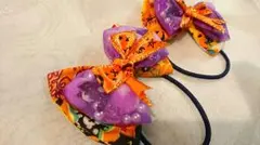 ハロウィンリボンヘアゴム