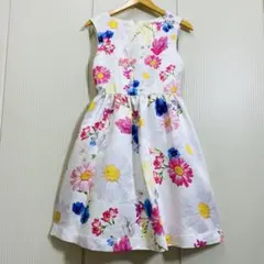美品 Chesty フラワープリント ノースリーブ ワンピース 花柄