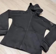 adidas フルジップパーカー　ブラック