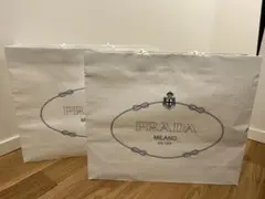 【美品】プラダショップバッグ大✖️2枚、リボン付き