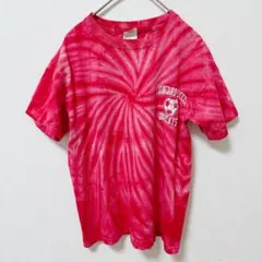 anvil タイダイ柄 クルーネック 半袖 Tシャツ S 赤 綿 サッカーのサムネイル