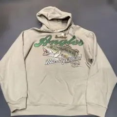 90s JERZEES フィッシング ブラックバス スウェット パーカー