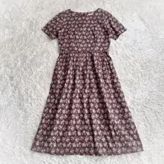 【新品未使用タグ付】リバティ ホビーラホビーレ 小花柄ワンピース リバティ 小花柄 ギャザーワンピース ワンピース Hippo's
