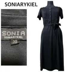 SONIARYKIEL●新品同様●カットソーワンピース●黒●32●ソニアリキエルのサムネイル