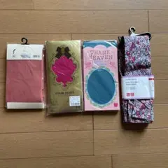 カラータイツ４点セット(ユニクロ他)
