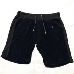 人気　1piu1uguale3 relax タオル生地　ショートパンツ　ブラックのサムネイル