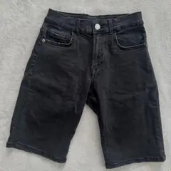 ZARA kids☆黒ハーフデニムパンツ☆152size☆美品
