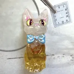 【つる927】座布団付き！シトリンのまねきねこ形オルゴナイト☆７点 シトリンのまねきねこ形オルゴナイト☆ - メルカリ