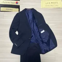 LES MUES✨Active-Tech 2way ストレッチ　洗濯可能　S　紺