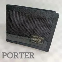 新品未使用　PORTERポーター　HEAT ヒート　二つ折り財布　ブラックのサムネイル