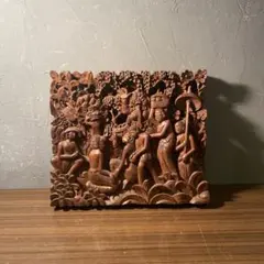 木彫りガネーシャ レリーフ　　　壁掛ウォールアート彫刻　　　　象の神アジアン家具 木彫りガネーシャ レリーフ 壁掛ウォールアート彫刻 象の神アジアン