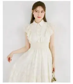 JACQUARD HEPBURN DRESS IVORY Sサイズ - メルカリ