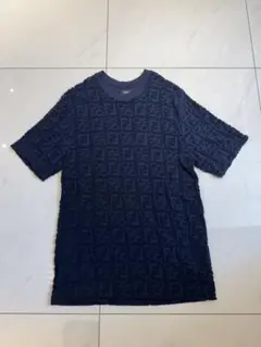 入手困難】HERMES H刺繍 総柄 ネイビー×ベージュ メンズM相当 - メルカリ