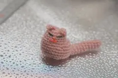 あみぐるみ 猫 ピンク