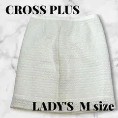 CROSS PLUS デラックス　ホワイト タイトスカート Mサイズのサムネイル