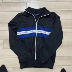 FRED PERRY トラックジャケット ブラック ブルー Sのサムネイル