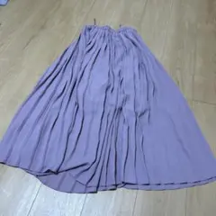 ユニクロ　シフォンプリーツロングスカート