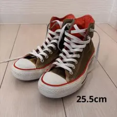 CONVERSE ALL STAR ハイカット スニーカー カーキ 25.5cm