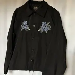 DOUBLE NAME 花刺繍コーチジャケット
