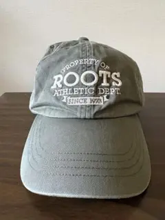 90s ビンテージ ROOTS キャップ カーキ コットン xpvのサムネイル