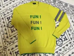 23コール FUNセーター LLサイズ 黄緑　　専用