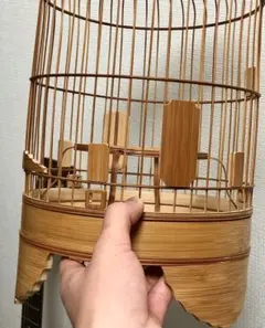 ⭐️限定値下げ　鳥籠　手作り　竹細工　工芸　匠③ Amazon.co.jp: 中国のレトロなスタイルの竹製鳥かご 絶妙な