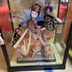 琉球人形 ガラスケース入り 沖縄舞踊人形 琉球舞踊 花笠 和風人形 置物