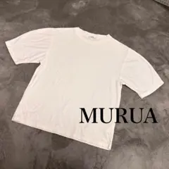 【MURUA】ムルーア シンプル 半袖 Tシャツ ホワイト [Fサイズ]のサムネイル