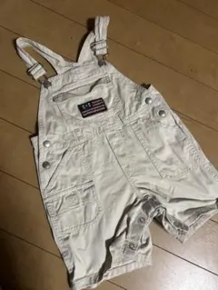 GAP ベージュ ショートオーバーオール 2yrs.
