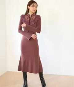 エンブロイダリーレースワンピース snidel