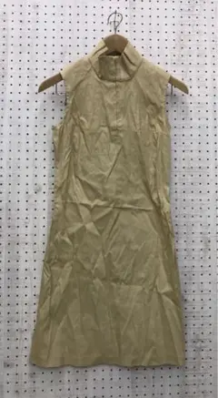 渋谷 コギャルvibes デッドストック古着 ジップアップノースリシャツワンピ