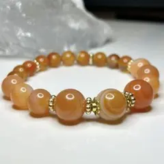 【強力な魔除け】 赤天眼石12mm玉 ブレスレット パワーストーン レディース