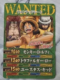 ワンピーベリーマッチ ダブル ウォンテッドシート ルフィ＆エース