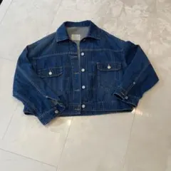 デニムジャケット　ショート丈　長袖　38