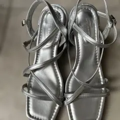 AZUL by moussy シルバー サンダル M