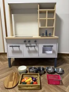 ✨おままごとキッチン IKEA食器付き✨ お店屋さんごっこにも♪