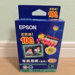 新品未使用 EPSON KL100PSK 写真用紙 100枚 光沢 L判サイズ