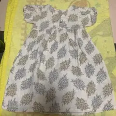 tete a tete 小花柄　コットン　半袖　ワンピース　アイボリー　90のサムネイル