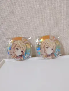 学園アイドルマスター 缶バッジ 藤田 ことね GiGO限定 2個セット