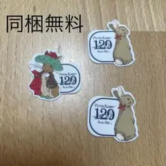 ピーターラビット　ダイソー　フィクシーズ　ワッペン　3枚セット