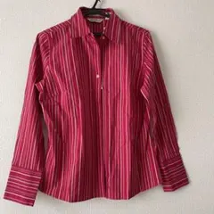[新品未使用] Eddie Bauer 赤ストライプシャツ