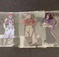 メルカリ最安！鬼滅の刃【鬼イラストアクリルスタンド　童磨&黒死牟&猗窩座セット】